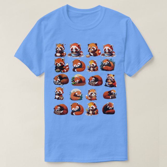 Camiseta Patrón de Panda Rojo 2023 (Diseño del anverso)
