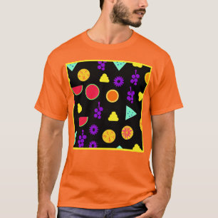 Camiseta Patrón de paraíso de neón de frutas tropicales