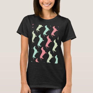 Camiseta Patrón de perro del Pastel Dachshund