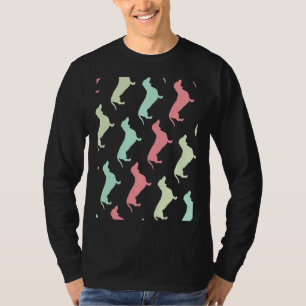 Camiseta Patrón de perro del Pastel Dachshund