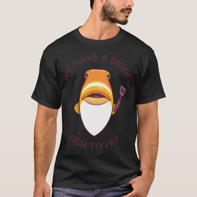 Camiseta patrón de pez betta (Anverso)