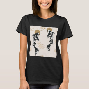 Camiseta Patrón de pez koi japonés