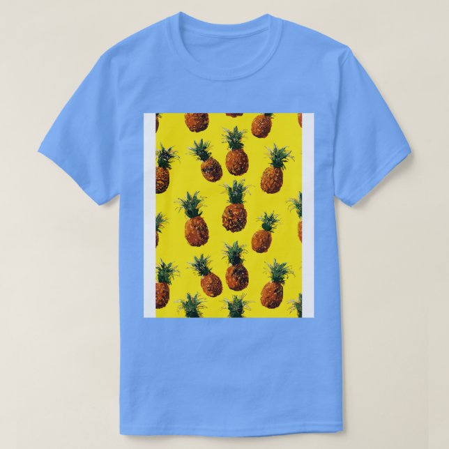 Camiseta Patrón de piña 2 (Diseño del anverso)