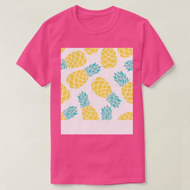 Camiseta Patrón de piña Imprime la fruta de piña (Diseño del anverso)