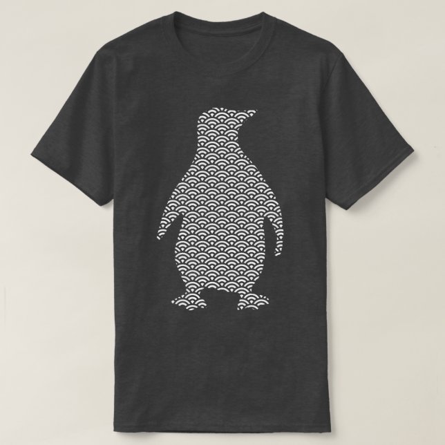 Camiseta patrón de pingüino (Diseño del anverso)