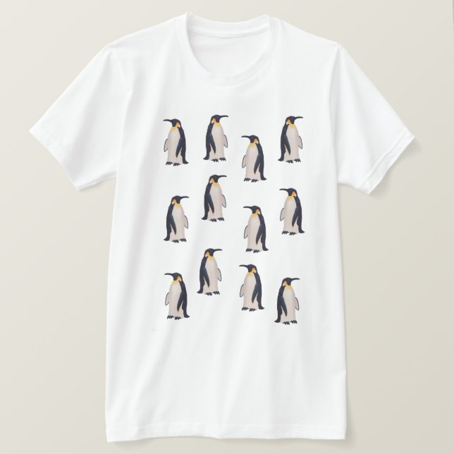 Camiseta Patrón de Pingüinos Adorables (Anverso del diseño)