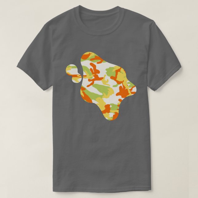 Camiseta Patrón de pintura de patrón de camo de verano (Diseño del anverso)