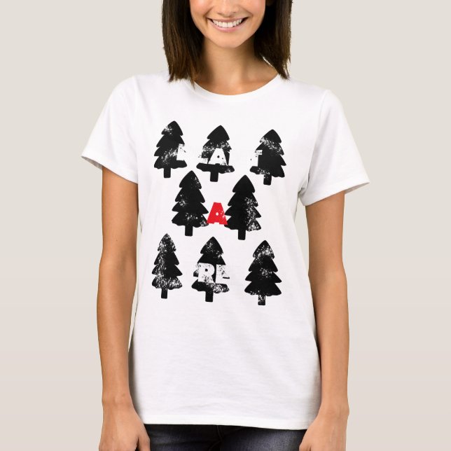 Camiseta Patrón de plantar un árbol (Anverso)