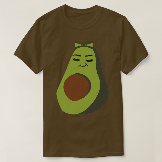 Camiseta Patrón de plush de aguacate aguacate aguacate (Diseño del anverso)