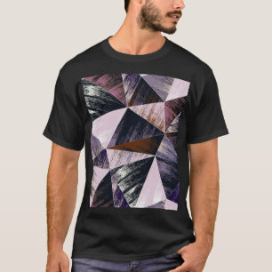 Camiseta Patrón de polígono abstracto, triángulos coloridos