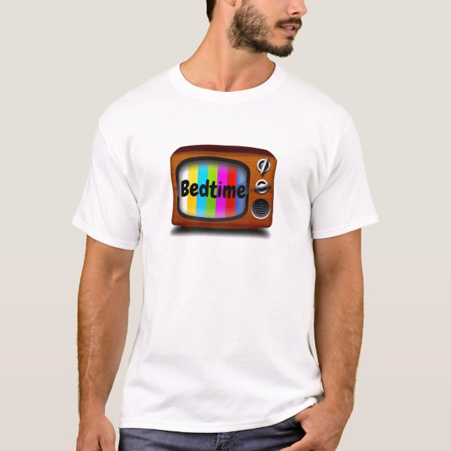 Camiseta Patrón de prueba de televisión de televisión retro (Anverso)