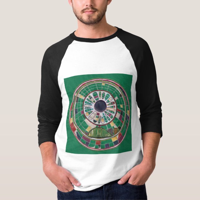 Camiseta Patrón de puente textil (Anverso)