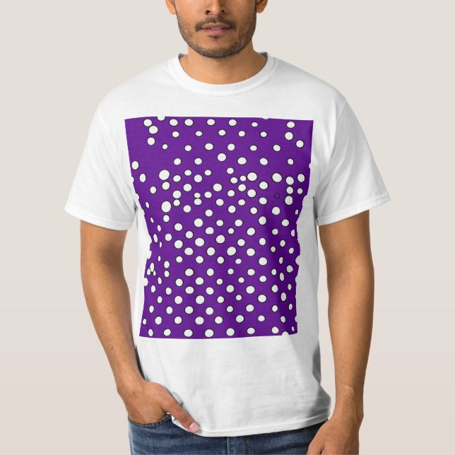 Camiseta Patrón de puntos T-Shpolka básico masculino púrpur (Anverso)