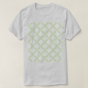 Camiseta Patrón de puntos y óvalos verdes planos