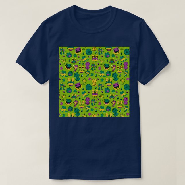 Camiseta Patrón de rana de Tobe Fonseca (Diseño del anverso)