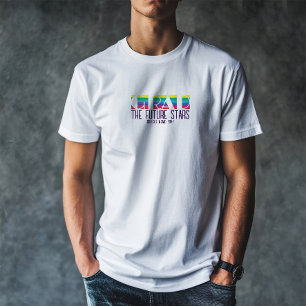 Camiseta Patrón de raya minimalista de graduación