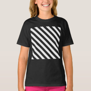Camiseta Patrón de rayas diagonales mono
