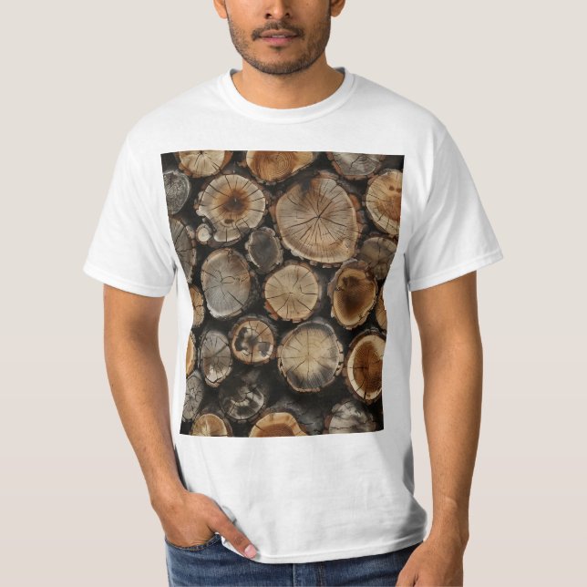 Camiseta Patrón de registro natural (Anverso)