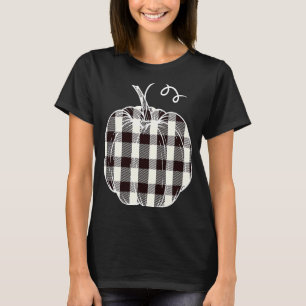 Camiseta Patrón de relleno de calabaza de búfalo Halloween 
