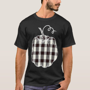 Camiseta Patrón de relleno de calabaza de búfalo Halloween