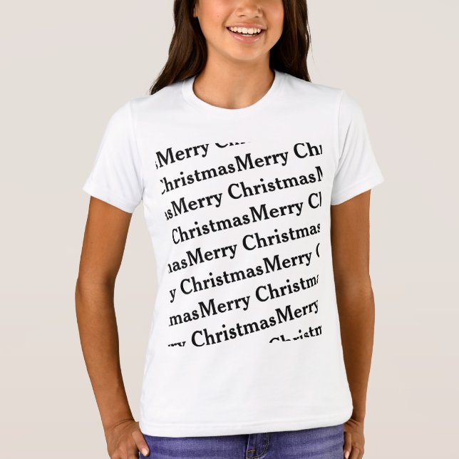 Camiseta Patrón de repetición de navidad (Anverso)