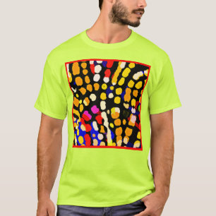 Camiseta Patrón de reproducción de color expresivo