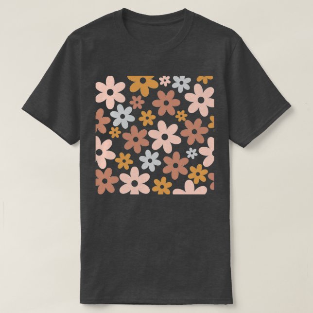 Camiseta patrón de resorte floral (Diseño del anverso)