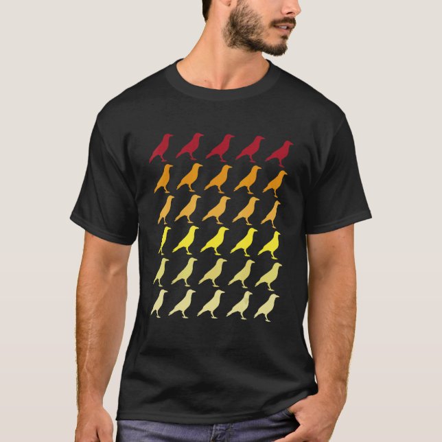 Camiseta Patrón de retro de cejas (Anverso)