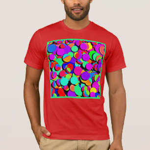 Camiseta Patrón de retro vibrante colorido