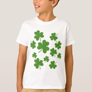 Camiseta Patrón de Shamrock Clover del Día de San Patricio