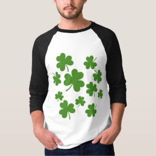 Camiseta Patrón de Shamrock Clover del Día de San Patricio