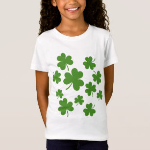 Camiseta Patrón de Shamrock Clover del Día de San Patricio