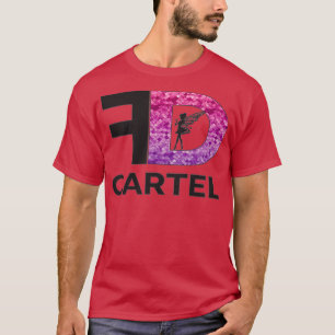 Camiseta Patrón de sirena Purpurinoso rosa y púrpura