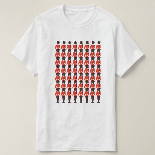 Camiseta Patrón de soldados de guardia de reinas (Diseño del anverso)
