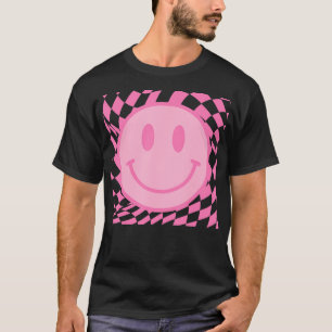 Camiseta Patrón de sonrisa retro Happy Smile Face Sonriente