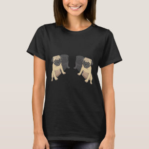 Camiseta Patrón de tazas negras y de alba 160