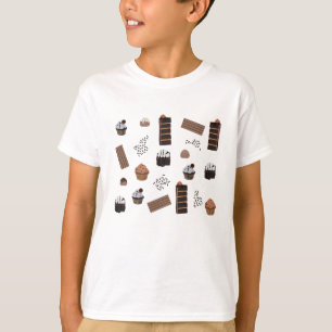 Camiseta Patrón de tema del chocolate