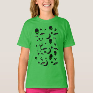 Camiseta Patrón de temas Alien