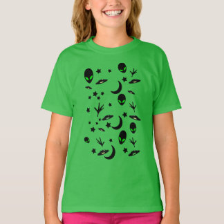 Camiseta Patrón de temas Alien