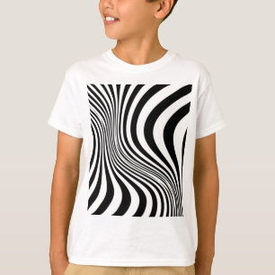 Camiseta Patrón de textura de impresión de piel de cebra