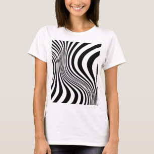 Camiseta Patrón de textura de impresión de piel de cebra