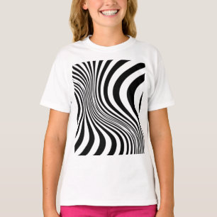 Camiseta Patrón de textura de impresión de piel de cebra