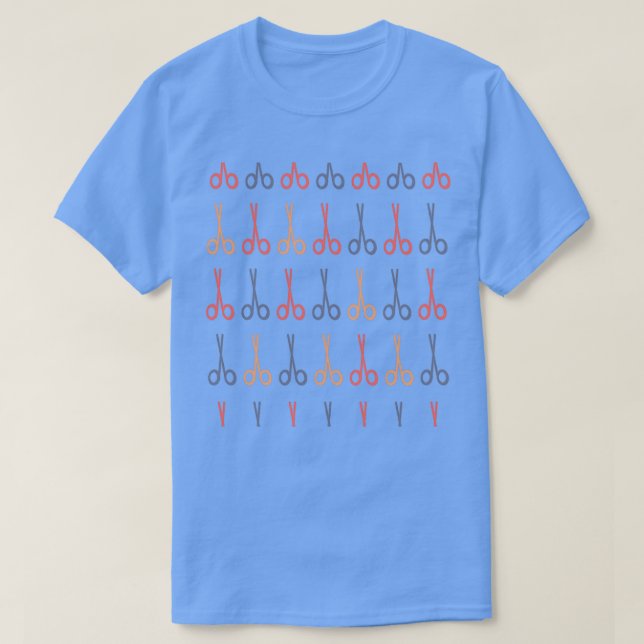 Camiseta Patrón de tijera (Diseño del anverso)