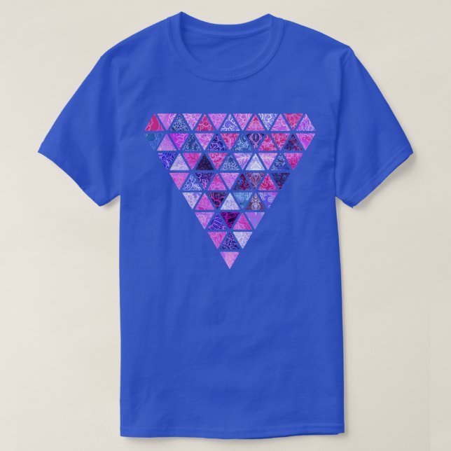 Camiseta Patrón de tracción triangular de las moras de Berr (Diseño del anverso)