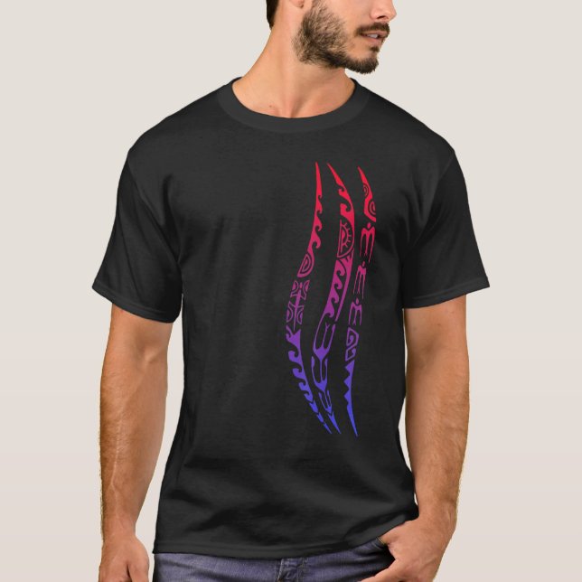 Camiseta Patrón de trama de ondas de símbolo Nuevo zoquete  (Anverso)