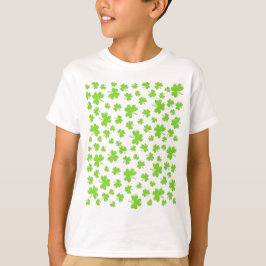 Camiseta patrón de trébol Afortunado pequeño