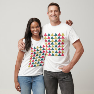 Camiseta Patrón de triángulo geométrico colorido triángulo