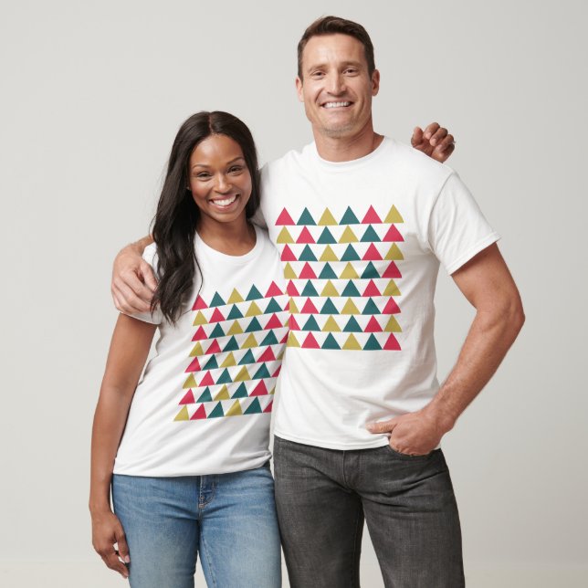 Camiseta Patrón de triángulo geométrico colorido triángulo (Unisexo)