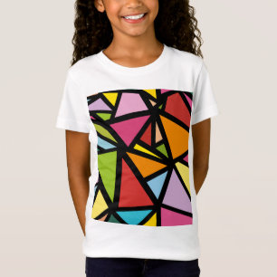 Camiseta Patrón de triángulos coloridos 3