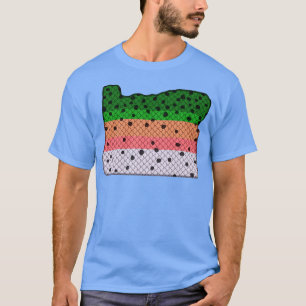 Camiseta Patrón de trucha arco iris de pesca de trucha Esta